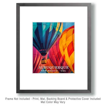 Up Close - Albuquerque Souvenir Wall Art Prints – 8″x10″ Artwork for 11″x14″ Frame
