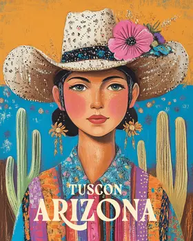 Southwest Cowhand - Tucson Arizona Art Prints – 8″x10″ Artwork for 11″x14″ Frame