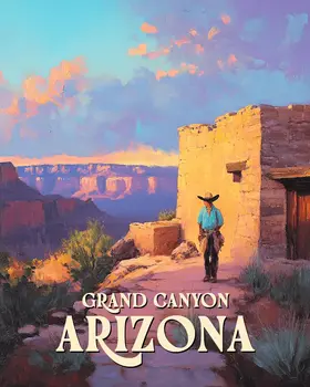 Coming Home - Grand Canyon Arizona Art Prints – 8″x10″ Artwork for 11″x14″ Frame