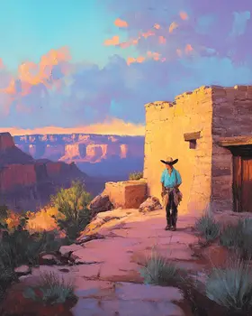 Coming Home - Western and Southwestern Art Prints – 8″x10″ Artwork for 11″x14″ Frame