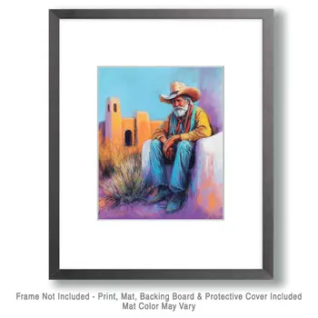 Afternoon Rest - Western and Southwestern Art Prints – 8″x10″ Artwork for 11″x14″ Frame