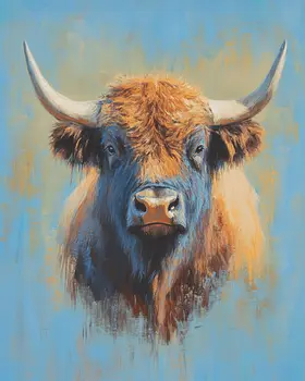 Arizona Longhorn - Western and Southwestern Art Prints – 8″x10″ Artwork for 11″x14″ Frame