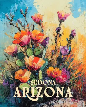 Desert Cactus - Sedona Arizona Art Prints – 8″x10″ Artwork for 11″x14″ Frame