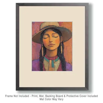 Enjoying the Moment - Western and Southwestern Art Prints – 8″x10″ Artwork for 11″x14″ Frame