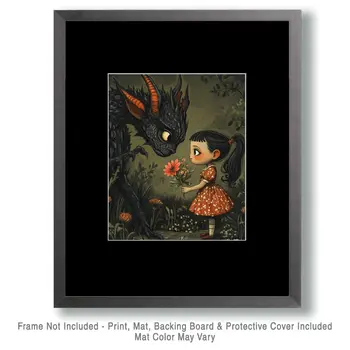 Bouquet for Chupacabra - Mythical Beasts Wall Art Prints – 8″x10″ Artwork for 11″x14″ Frame