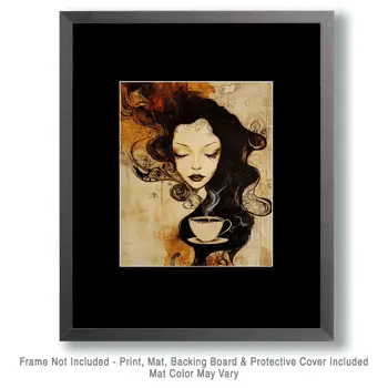 Mystic Cup - Coffee Wall Art Prints - 8"x10" Art Print for 11"x14" Frame
