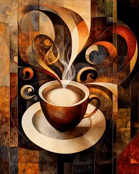 Hip Cup - Coffee Wall Art Prints - 8"x10" Art Print for 11"x14" Frame