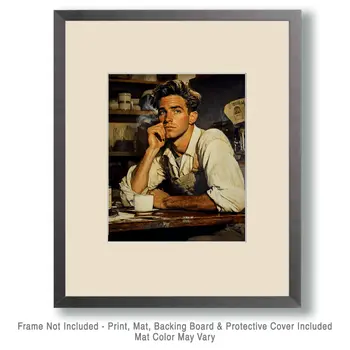 Cup of Joe - Coffee Wall Art Prints - 8"x10" Art Print for 11"x14" Frame