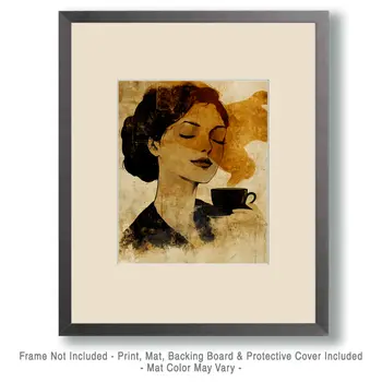 Coffee Dream - Coffee Wall Art Prints - 8"x10" Art Print for 11"x14" Frame