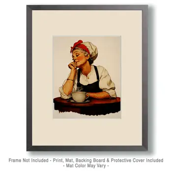 End of Shift Cup - Coffee Wall Art Prints - 8"x10" Art Print for 11"x14" Frame