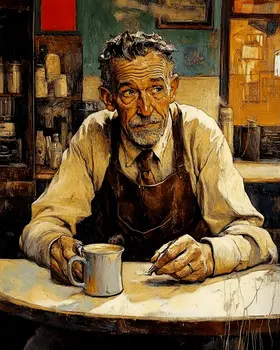 Workday Cup - Coffee Wall Art Prints - 8"x10" Art Print for 11"x14" Frame