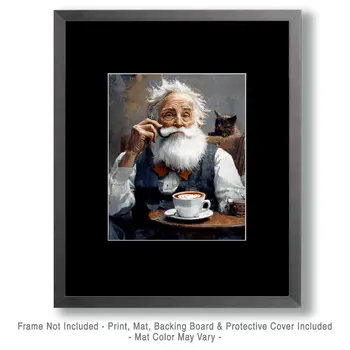 Ready for a Cup - Coffee Wall Art Prints - 8"x10" Art Print for 11"x14" Frame