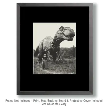 Raised Him From a Baby - Cryptid Dinosaur Wall Art Prints - 8"x10" Art Print for 11"x14" Frame