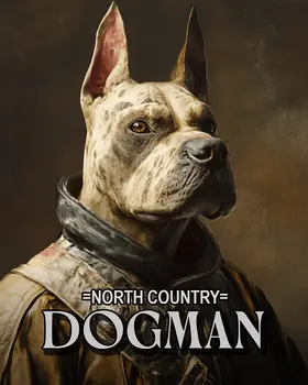 North Country Dogman Guard - Cryptid Cryptozoology Wall Art Prints – 8″x10″ Artwork for 11″x14″ Frame