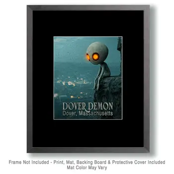 Sad Dover Demon - Mythical Beasts Wall Art Prints – 8″x10″ Artwork for 11″x14″ Frame