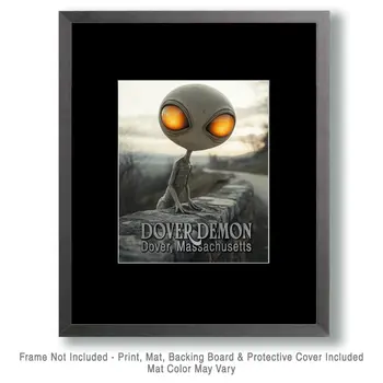 Dover Demon - Mythical Beasts Wall Art Prints – 8″x10″ Artwork for 11″x14″ Frame