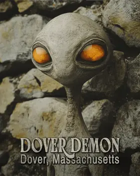 Rock Wall Portrait - Dover Demon - Mythical Beasts Wall Art Prints – 8″x10″ Artwork for 11″x14″ Frame