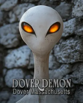 Evil Dover Demon - Mythical Beasts Wall Art Prints – 8″x10″ Artwork for 11″x14″ Frame