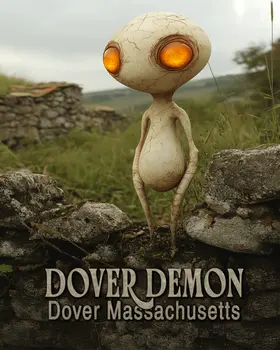 Dover Demon Youngster - Mythical Beasts Wall Art Prints – 8″x10″ Artwork for 11″x14″ Frame