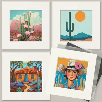 Gunfighter Silhouette - Tucson Arizona Art Prints – 8″x10″ Artwork for 11″x14″ Frame
