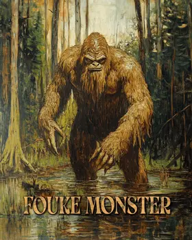 Fouke Monster of Arkansas - Mythical Beasts Wall Art Prints – 8″x10″ Artwork for 11″x14″ Frame