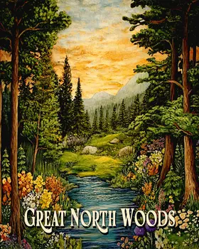 Summer Stream ND - North Woods Souvenir Wall Art Prints – 8″x10″ Artwork for 11″x14″ Frame