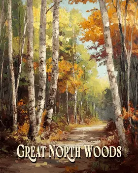 Woodland Trail ND - North Woods Souvenir Wall Art Prints – 8″x10″ Artwork for 11″x14″ Frame