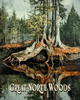 Roots ND - North Woods Souvenir Wall Art Prints – 8″x10″ Artwork for 11″x14″ Frame