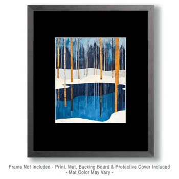 Spring Thaw - North Woods Souvenir Wall Art Prints – 8″x10″ Artwork for 11″x14″ Frame