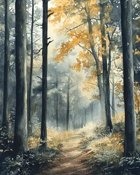 Woodland Clearing - North Woods Souvenir Wall Art Prints – 8″x10″ Artwork for 11″x14″ Frame