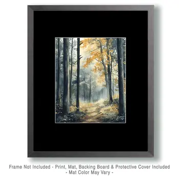Woodland Clearing - North Woods Souvenir Wall Art Prints – 8″x10″ Artwork for 11″x14″ Frame