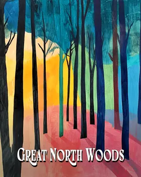 Bright Wood ND- North Woods Souvenir Wall Art Prints – 8″x10″ Artwork for 11″x14″ Frame
