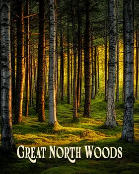 Deep Wood ND - North Woods Souvenir Wall Art Prints – 8″x10″ Artwork for 11″x14″ Frame