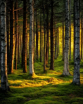 Deep Wood - North Woods Souvenir Wall Art Prints – 8″x10″ Artwork for 11″x14″ Frame