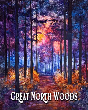 Purple Sunset ND - North Woods Souvenir Wall Art Prints – 8″x10″ Artwork for 11″x14″ Frame