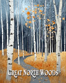 Birch Wood ND - North Woods Souvenir Wall Art Prints – 8″x10″ Artwork for 11″x14″ Frame