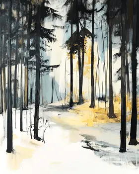 Early Spring - North Woods Souvenir Wall Art Prints – 8″x10″ Artwork for 11″x14″ Frame
