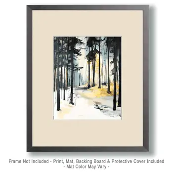 Early Spring - North Woods Souvenir Wall Art Prints – 8″x10″ Artwork for 11″x14″ Frame