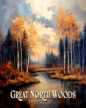 Stormy Morning ND - North Woods Souvenir Wall Art Prints – 8″x10″ Artwork for 11″x14″ Frame