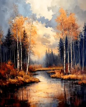 Stormy Morning - North Woods Souvenir Wall Art Prints – 8″x10″ Artwork for 11″x14″ Frame