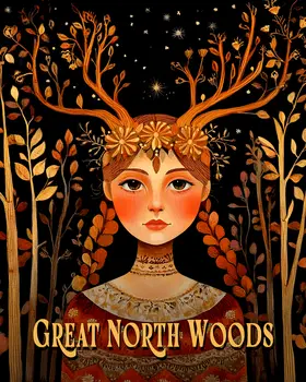 Woodland Spirit ND - North Woods Souvenir Wall Art Prints – 8″x10″ Artwork for 11″x14″ Frame