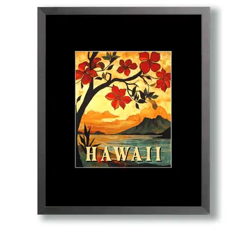 Evening Blooms - Hawaii Souvenir Wall Art Prints – 8″x10″ Artwork for 11″x14″ Frame