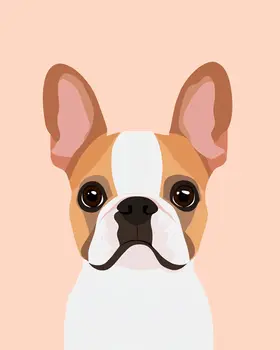 Dog #2 - Nursery Wall Art Prints - 8"x10" Art Print for 11"x14" Frame