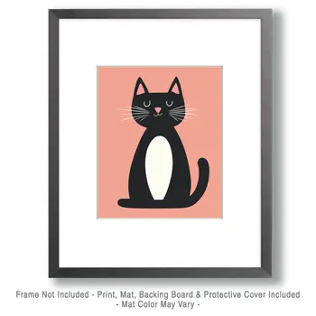 Cat #3 - Nursery Wall Art Prints - 8"x10" Art Print for 11"x14" Frame