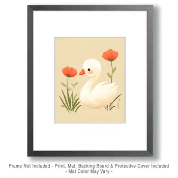 Duckling - Nursery Wall Art Prints - 8"x10" Art Print for 11"x14" Frame