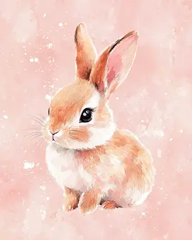 Bunny #2 - Nursery Wall Art Prints - 8"x10" Art Print for 11"x14" Frame
