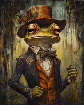 Ohio's Loveland Frog - Mythical Beasts Wall Art Prints – 8″x10″ Artwork for 11″x14″ Frame
