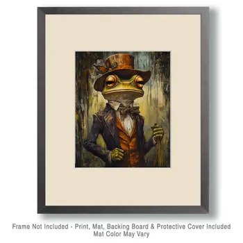 Ohio's Loveland Frog - Mythical Beasts Wall Art Prints – 8″x10″ Artwork for 11″x14″ Frame