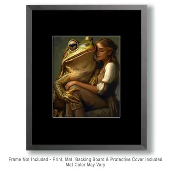 Loveland Frog - Could Be a Prince - Mythical Beasts Wall Art Prints – 8″x10″ Artwork for 11″x14″ Frame