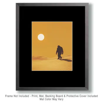 Minimalist Mogollon Monster - Mythical Beasts Wall Art Prints – 8″x10″ Artwork for 11″x14″ Frame